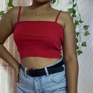 red brandy Melville top